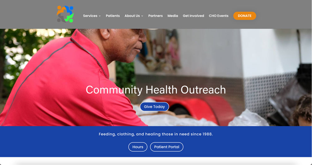 Community Health Outreach Web Design