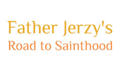 Father Jerzy's Road to Sainthood Logo - web design