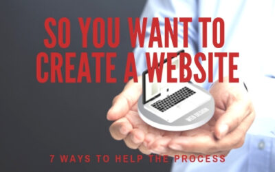 So You Want to Create a Website