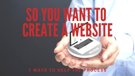 So You Want to Create a Website