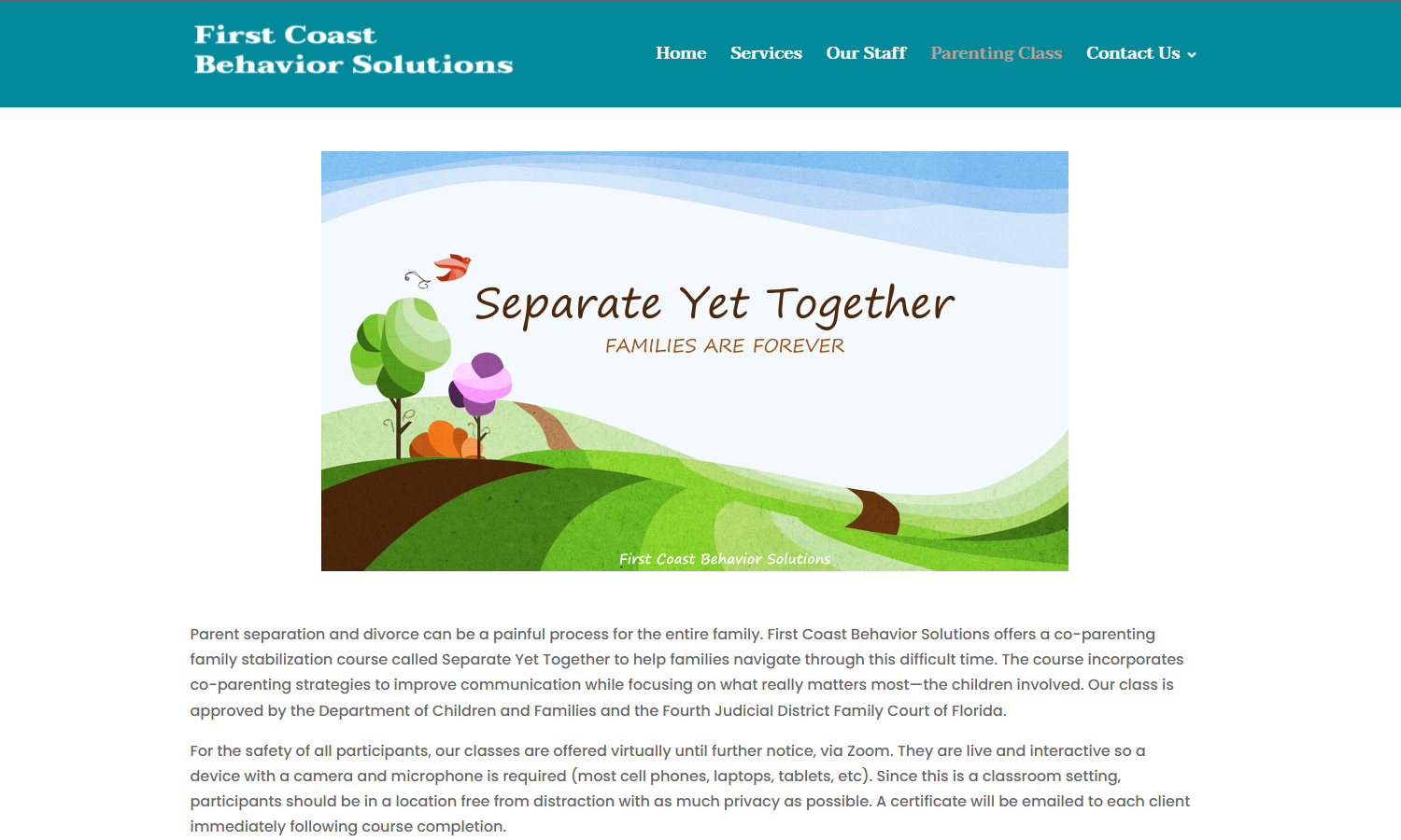 First Coast Behavior Solutions Courses Page